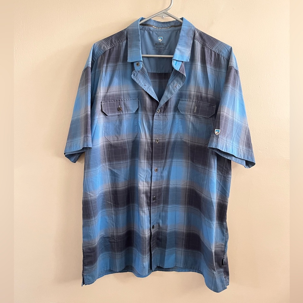 Khul Lightweight Men's‎ Button Up Shirt Plaid XXL